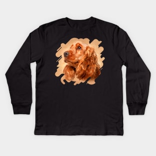 English Cocker Spaniel Kids Long Sleeve T-Shirt